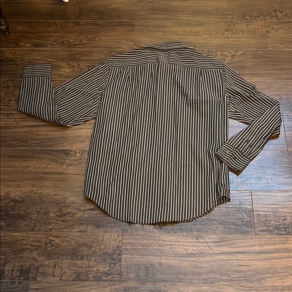 Banana Republic Brown Casual Button Down Shirt Classic Style Sz. M 15-15 1/2 - Picture 6 of 7